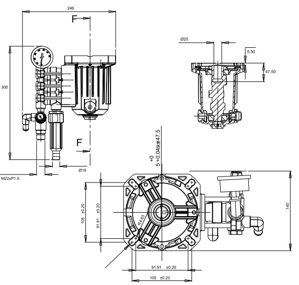 LS-18Q-34Q High pressure plunger pump